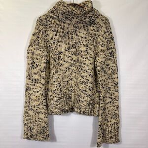 MEXX Multicolor Long Sleeve Cropped Turtleneck Knit Pullover Sweater Size XL